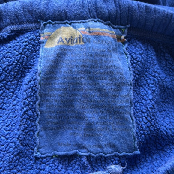 Aviator Nation Bolt Sweatpants Hand Sewn Blue Cinched Ankle Trendy Comfy Sz L - Picture 11 of 15